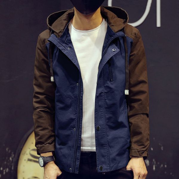 plus size men jacket clothes patchwork outerwear spring autumn casual hooded male jacket mens clothing coat, Black;brown
plus size men jacket clothes patchwork outerwear spring autumn casual hooded male jacket mens clothing coat, Black;brown