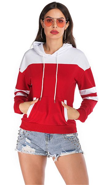 spring womens patchwork striped hoodies solid hooded long sleeve ladies clothing casual fashion female sweatshirts with pockets, Black
spring womens patchwork striped hoodies solid hooded long sleeve ladies clothing casual fashion female sweatshirts with pockets, Black