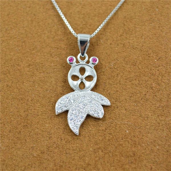 cute korean pearl goldfish s925 silver zircon-inlaid necklace pendant mountings for women pearls necklace diy dz048, Slivery;crystal
cute korean pearl goldfish s925 silver zircon-inlaid necklace pendant mountings for women pearls necklace diy dz048, Slivery;crystal