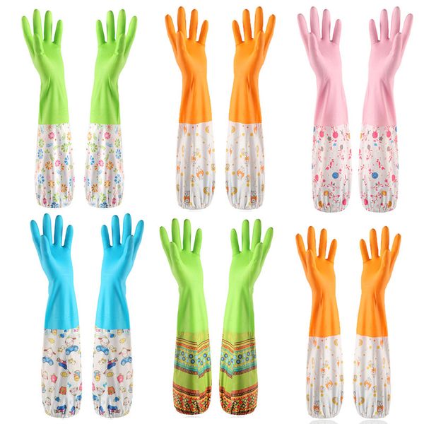 2 pairs/ lot water-proof pvc long sleeve dishwashing cleaning gloves plus velvet thick gloves kitchen durable cleaning housekeeping toos
2 pairs/ lot water-proof pvc long sleeve dishwashing cleaning gloves plus velvet thick gloves kitchen durable cleaning housekeeping toos