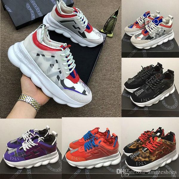 2019 new italy brand chain reaction tribute sneakers luxury fashion women men medusa running shoes designer platform medusa chaussures 36-45, White;red
2019 new italy brand chain reaction tribute sneakers luxury fashion women men medusa running shoes designer platform medusa chaussures 36-45, White;red