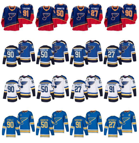 st. louis blues jerseys 50 binnington 91 vladimir tarasenko 90 ryan o'reilly 27 alex pietrangelo 7 patrick maroon brayden schenn hockey, Black;red 
st. louis blues jerseys 50 binnington 91 vladimir tarasenko 90 ryan o'reilly 27 alex pietrangelo 7 patrick maroon brayden schenn hockey, Black;red