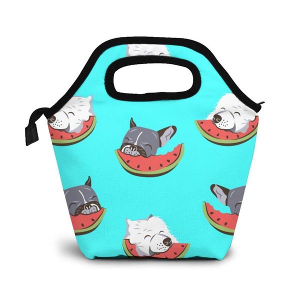 doggies and watermelons lunch bag lunch/ice bags portable insulated picnic box for women men, Blue;pink
doggies and watermelons lunch bag lunch/ice bags portable insulated picnic box for women men, Blue;pink