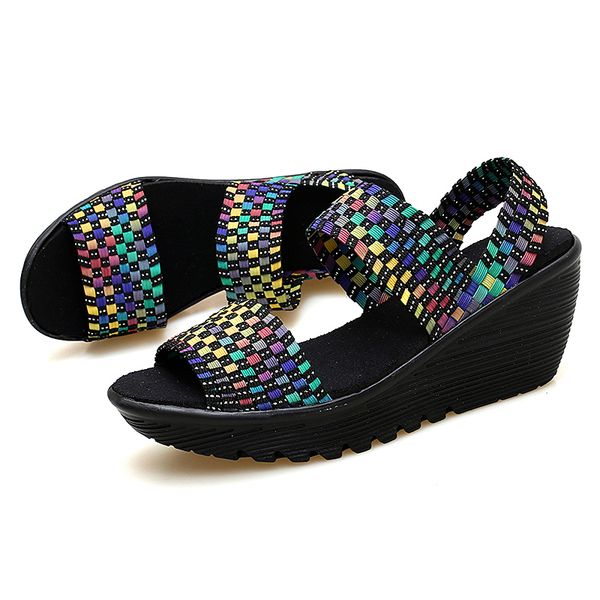 2020 Summer Women Sandals Shoes Women Woven Flat Wedge Platform Sandals Flip Flops Ankle Strap High Heel Gladiator, Black
2020 Summer Women Sandals Shoes Women Woven Flat Wedge Platform Sandals Flip Flops Ankle Strap High Heel Gladiator, Black