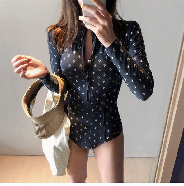 ckm04 swimming skinny belly-covering and conservative conjoined long-sleeved sunscreen diving swim swimsuit diving suit sports swimming, White;black
ckm04 swimming skinny belly-covering and conservative conjoined long-sleeved sunscreen diving swim swimsuit diving suit sports swimming, White;black