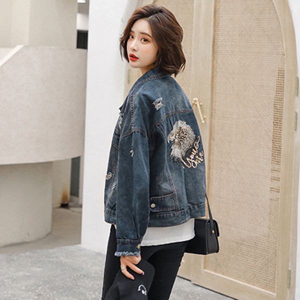 women short embroidery denim jackets bf harajuku jeans coats fashion casual vintage loose coats hole outerwear plus size, Black;brown
women short embroidery denim jackets bf harajuku jeans coats fashion casual vintage loose coats hole outerwear plus size, Black;brown