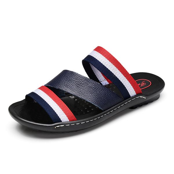 summer genuine leather sandals men's beach shoes new style men's casual shoes outdoor sports fashion shoe soft-sole anti-slip, Black
summer genuine leather sandals men's beach shoes new style men's casual shoes outdoor sports fashion shoe soft-sole anti-slip, Black
