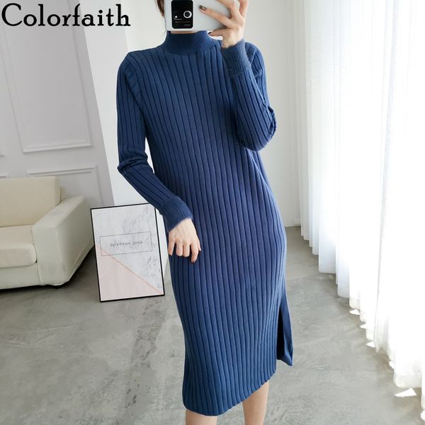 colorfaith new 2019 autumn winter women dresses turtleneck straight long sweater dress elegant solid casual slim office dr6106, Black;gray
colorfaith new 2019 autumn winter women dresses turtleneck straight long sweater dress elegant solid casual slim office dr6106, Black;gray