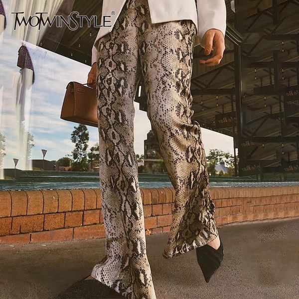 twotwinstyle korean fashion snake print women pants high waist large size long trousers female streetwear spring 2020 new tide, Black;white
twotwinstyle korean fashion snake print women pants high waist large size long trousers female streetwear spring 2020 new tide, Black;white