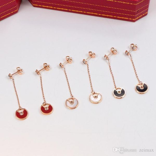 rose color long tassel party stud dangle drop earrings eardrop for women jewelry with original box set, Silver
rose color long tassel party stud dangle drop earrings eardrop for women jewelry with original box set, Silver