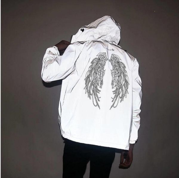 new men's autumn windbreaker 3m reflective jacket casual hip hop hooded coats streetwear night shinny harajuku jackets, Black;brown
new men's autumn windbreaker 3m reflective jacket casual hip hop hooded coats streetwear night shinny harajuku jackets, Black;brown