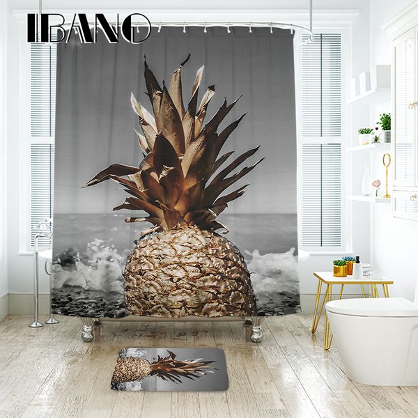 ibano pineapple 3d shower curtain waterproof polyester fabric bath curtain for the bathroom decoration
ibano pineapple 3d shower curtain waterproof polyester fabric bath curtain for the bathroom decoration