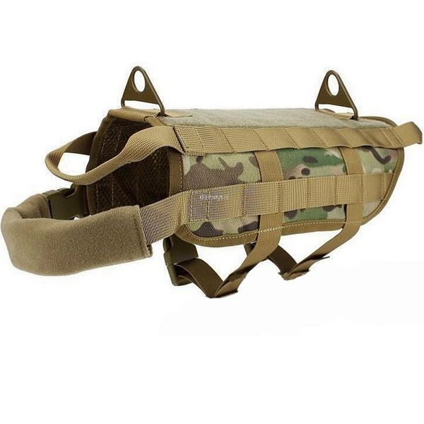 camouflage tactical dog vest 1000d nylon molle dog training vests hunting pet clothes harness s, Camo;black
camouflage tactical dog vest 1000d nylon molle dog training vests hunting pet clothes harness s, Camo;black