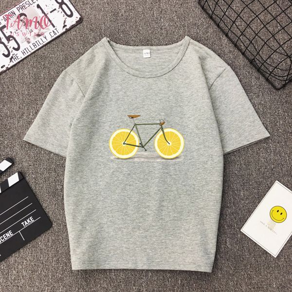 2019 new womens lemon slice bicycle t v neck brand new casual graphic tee summer female t shirt cute top, White
2019 new womens lemon slice bicycle t v neck brand new casual graphic tee summer female t shirt cute top, White