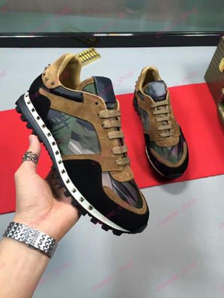designer shoe rockrunner camouflage noir fabric nappa sneaker breathable leisure suede men shoes with box size:38-45 l14, Black
designer shoe rockrunner camouflage noir fabric nappa sneaker breathable leisure suede men shoes with box size:38-45 l14, Black