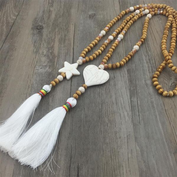 fashion accessories necklace jewelry maxi natural star heart stone wood beads necklaces & pendants for women tassel, Silver
fashion accessories necklace jewelry maxi natural star heart stone wood beads necklaces & pendants for women tassel, Silver