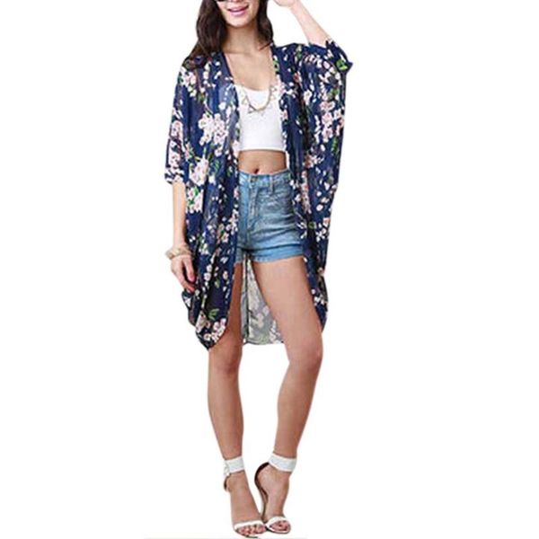 fashion women summer blouse beach boho kimono cardigan floral printed half sleeve casual loose long beach blouses for women rk, White
fashion women summer blouse beach boho kimono cardigan floral printed half sleeve casual loose long beach blouses for women rk, White