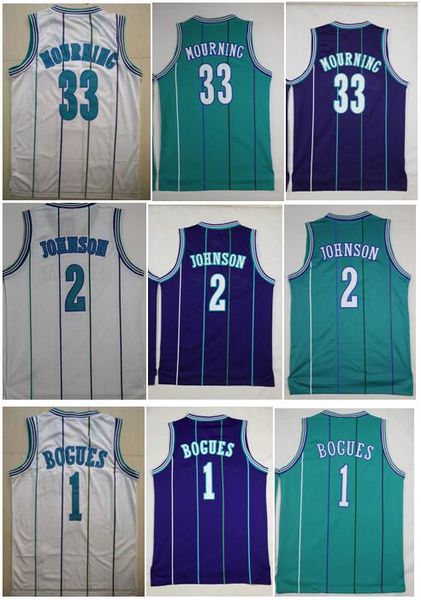 men quality embroidery vintage 1# tyrone muggsy bogues jersey 2# larry johnson jerseys 33 alonzo mourning jersey abdur rahim mike bibby, Black
men quality embroidery vintage 1# tyrone muggsy bogues jersey 2# larry johnson jerseys 33 alonzo mourning jersey abdur rahim mike bibby, Black