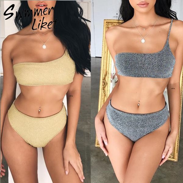 summer 2019 beach wear string swimsuit female biquini push up two-piece suit gold bikini one shoulder swimwear women bikini, White;black
summer 2019 beach wear string swimsuit female biquini push up two-piece suit gold bikini one shoulder swimwear women bikini, White;black