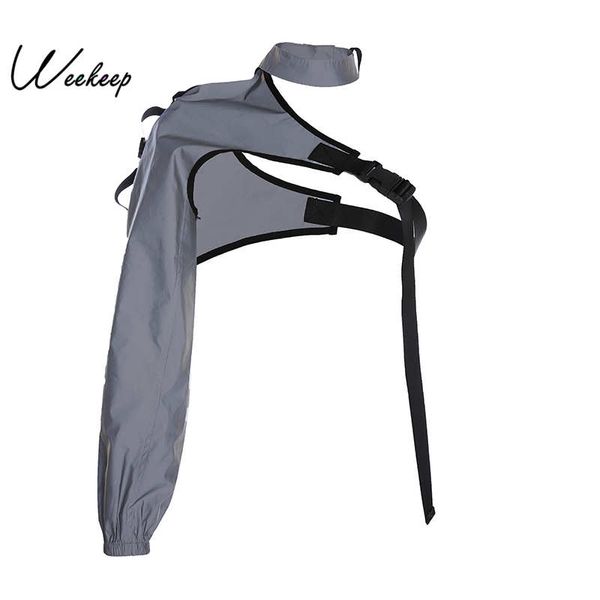 weekeep streetwear светоотражающие куртки женщины холтер пряжка лоскутные куртки 2019 мода обрезанные одно плечо куртки, Black;brown
weekeep streetwear светоотражающие куртки женщины холтер пряжка лоскутные куртки 2019 мода обрезанные одно плечо куртки, Black;brown
