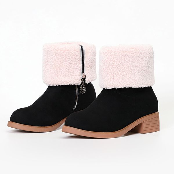 winter boots women warm shoes women's boots winter snow mid-calf flock zipper bootie warm shoes botas mujer invierno 2020, Black
winter boots women warm shoes women's boots winter snow mid-calf flock zipper bootie warm shoes botas mujer invierno 2020, Black