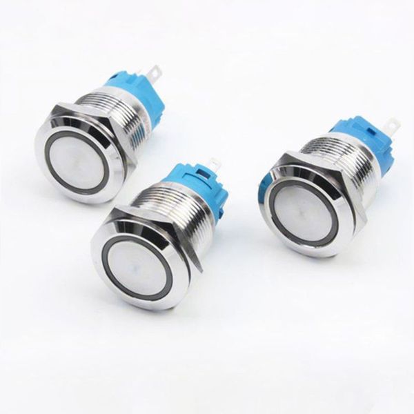 19mm screw thread length 35mm 12v 24v 220v led on/off silver waterproof momentary latch push button flate switch car switch c45
19mm screw thread length 35mm 12v 24v 220v led on/off silver waterproof momentary latch push button flate switch car switch c45