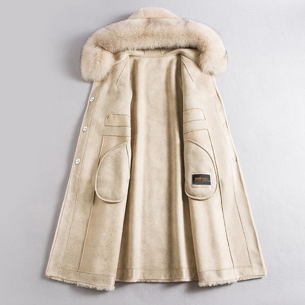 2020 real sheep shearling fur coat female real fur collar wool coats winter jacket women korean long jackets my4323, Black
2020 real sheep shearling fur coat female real fur collar wool coats winter jacket women korean long jackets my4323, Black