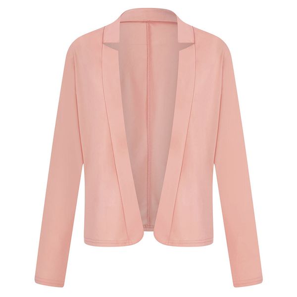 women lapel long sleeve suit blazer for office ladies solid color formal jacket coat, White
women lapel long sleeve suit blazer for office ladies solid color formal jacket coat, White