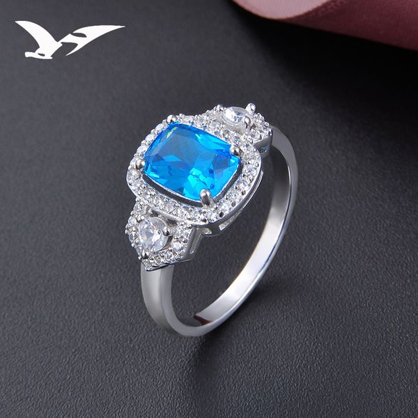 925 sterling silver diamond ring female korean version temperament with blue glass ring opening personality, Golden;silver
925 sterling silver diamond ring female korean version temperament with blue glass ring opening personality, Golden;silver