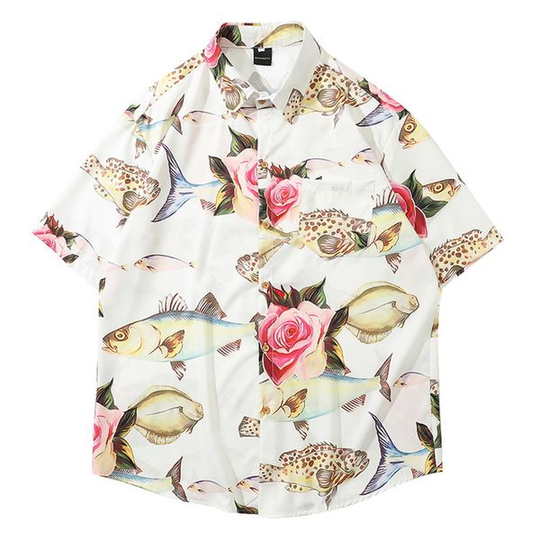 mjartoria men shirts hawaiian print shirt 2020 men contrast color print button short sleeve loose streetwear camisa masculina, White;black
mjartoria men shirts hawaiian print shirt 2020 men contrast color print button short sleeve loose streetwear camisa masculina, White;black
