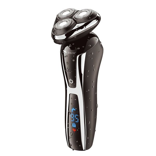 surker 3in1 wet dry shaver kit rotary rechargeable electric shaver male usb electric razor for men face beard shaving machine 
surker 3in1 wet dry shaver kit rotary rechargeable electric shaver male usb electric razor for men face beard shaving machine