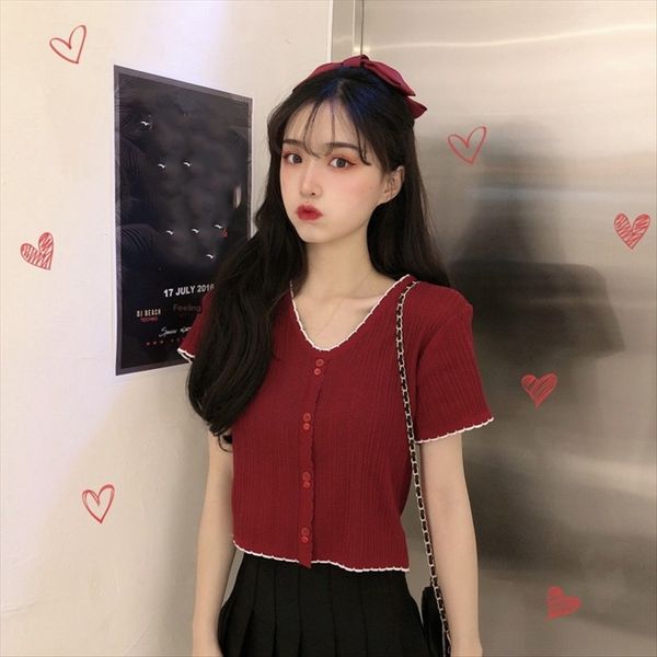 clothes women's season 2020 slim short knitwear all-match clothing short-sleeved t-shirt clothes women's season 2020 slim short kn, White
clothes women's season 2020 slim short knitwear all-match clothing short-sleeved t-shirt clothes women's season 2020 slim short kn, White