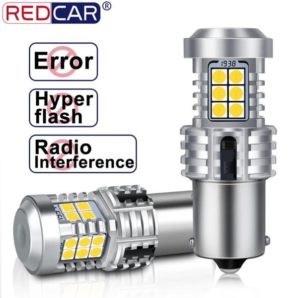 2pcs canbus error 1156 ba15s p21w led bulb bau15s py21w auto lamp no hyperflash car rear turn signal light amber red white