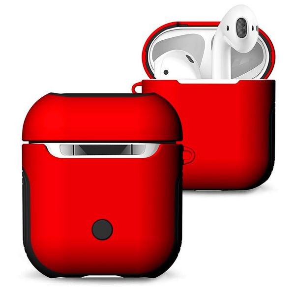 For AirPods Bag Portable TPU Silicone Hard PC Hybrid Shock Resistant Protective Case Skin for Apple AirPods Charging Covers High Quality New