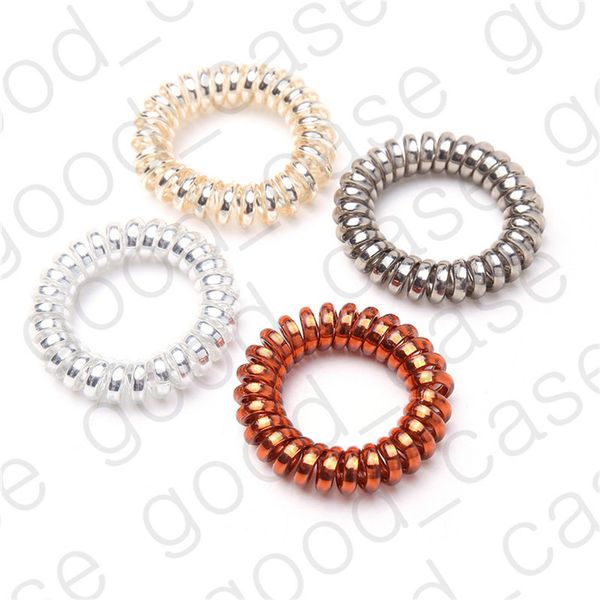 plated metal telephone wire hair band coil elastic bright silver rubber bands scrunchies hair ties pony tail holder accessories d31001, Slivery;white
plated metal telephone wire hair band coil elastic bright silver rubber bands scrunchies hair ties pony tail holder accessories d31001, Slivery;white