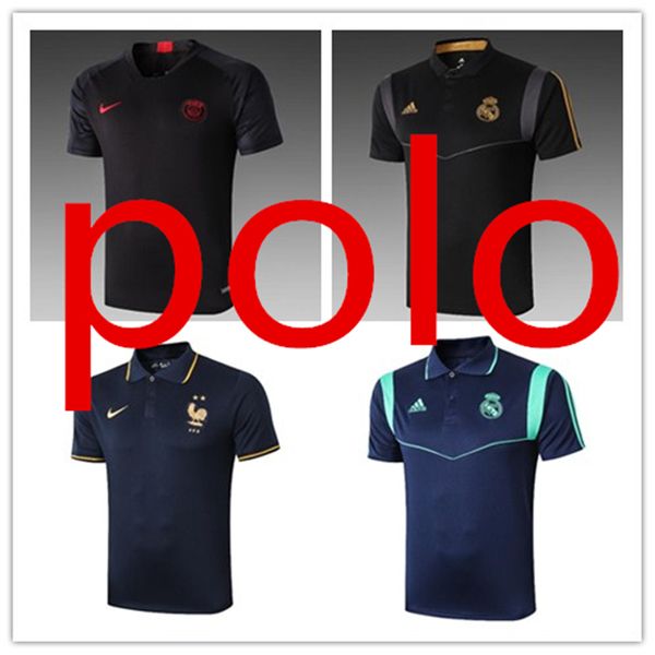 

2020 mens polo t shirts jacket hombres de ralph polo chemises maillot player version real madrid maillots tripler fonds rouges, Black;yellow