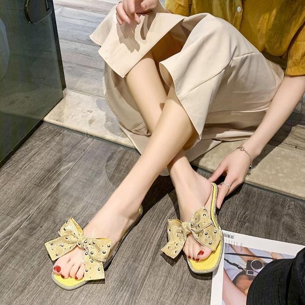 pvc open toe slippers women big bow flat slides sweet transparent flat slippers summer outdoor beach slides women 2020, Black
pvc open toe slippers women big bow flat slides sweet transparent flat slippers summer outdoor beach slides women 2020, Black
