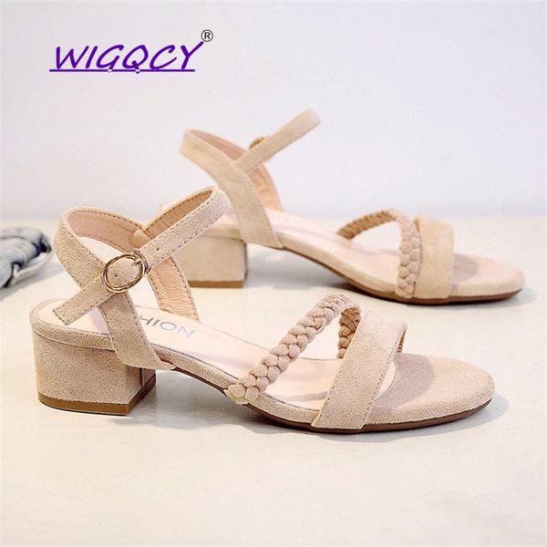 suede high heels sandals women 2019 summer shoes women fashion buckle strap square heel sandals open toe party female shoes, Black
suede high heels sandals women 2019 summer shoes women fashion buckle strap square heel sandals open toe party female shoes, Black