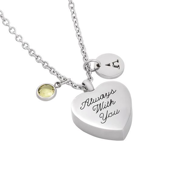 ijmd0003 always with you heart stainless steel cremation ashes urn memorial jewelry keepsake pendant necklace, Silver
ijmd0003 always with you heart stainless steel cremation ashes urn memorial jewelry keepsake pendant necklace, Silver