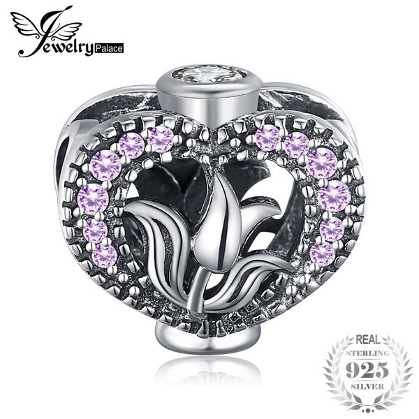 jewelrypalace 925 sterling silver pink cubic zirconia hollow flower vase charm beads fit bracelets for women as beautiful gifts, Blue;slivery
jewelrypalace 925 sterling silver pink cubic zirconia hollow flower vase charm beads fit bracelets for women as beautiful gifts, Blue;slivery
