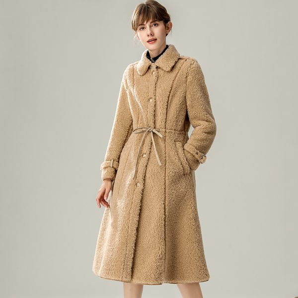 real fur coat female vintage long sheep shearing jacket women clothes 2020 korean warm 100% wool coat elegant hiver 18211, Black
real fur coat female vintage long sheep shearing jacket women clothes 2020 korean warm 100% wool coat elegant hiver 18211, Black