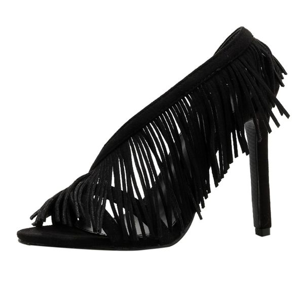 summer women fringe high heels pumps fashion shoes charming pumps sandals pointed toe british wind thin heel for travel apr 25, Black
summer women fringe high heels pumps fashion shoes charming pumps sandals pointed toe british wind thin heel for travel apr 25, Black