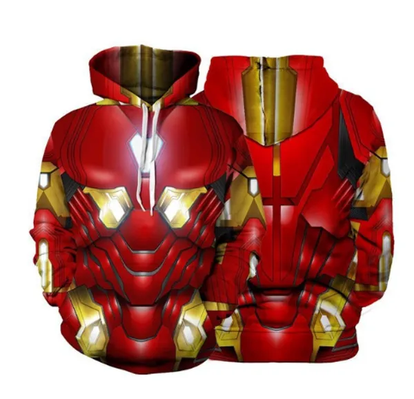 

2019 new marvel avengers endgame quantum realm war 3d printed iron man captain america hoodies women men pullovers a349, Black