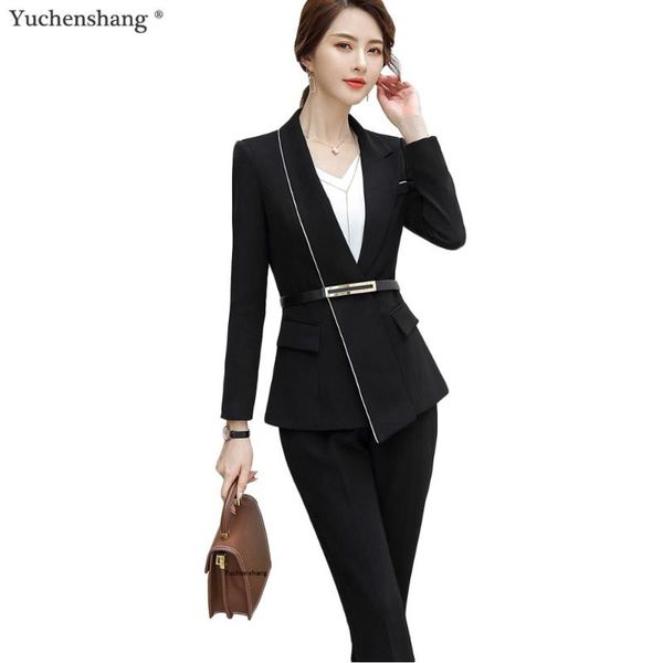 women black white pant suit winter s-5xl fashion chinese style for l airplane work women suit blazer and pant sets, White;black
women black white pant suit winter s-5xl fashion chinese style for l airplane work women suit blazer and pant sets, White;black
