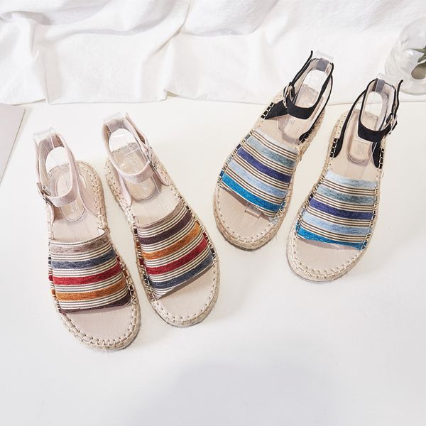 open toe 2020 sandals straw shoes women summer heels peep women's handmade comfort block fashion ladies multicolored female, Black
open toe 2020 sandals straw shoes women summer heels peep women's handmade comfort block fashion ladies multicolored female, Black