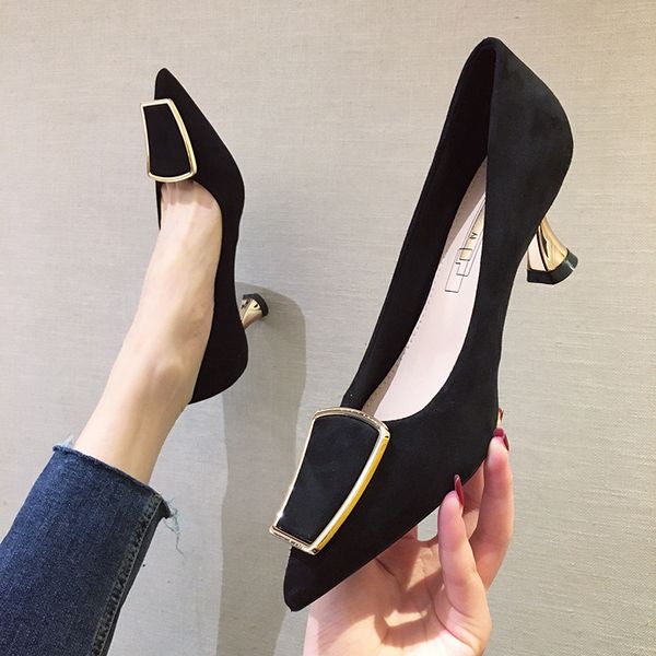 limeike net red french high heel female 2020 spring and autumn girl new wild stiletto pointed cat with single shoes, Black
limeike net red french high heel female 2020 spring and autumn girl new wild stiletto pointed cat with single shoes, Black