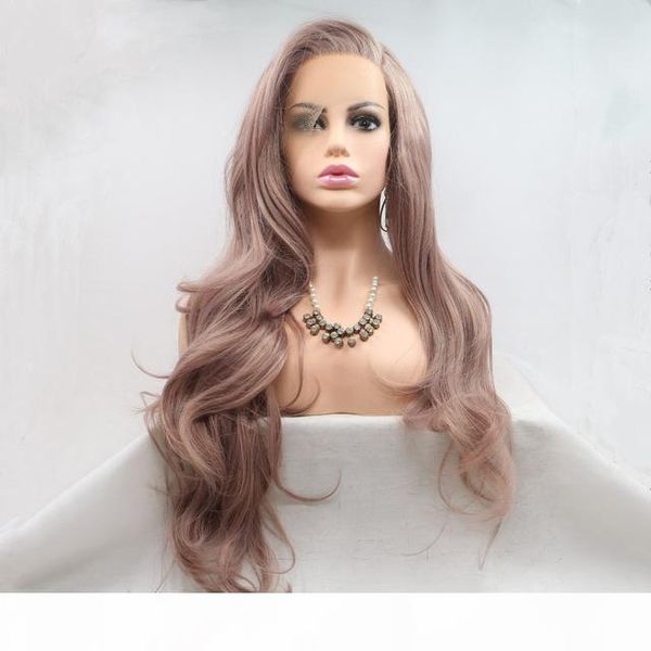 synthetic lace front wigs for women realistic looking long wavy smoke pink high temperature fiber synthetic lace wig, Black
synthetic lace front wigs for women realistic looking long wavy smoke pink high temperature fiber synthetic lace wig, Black
