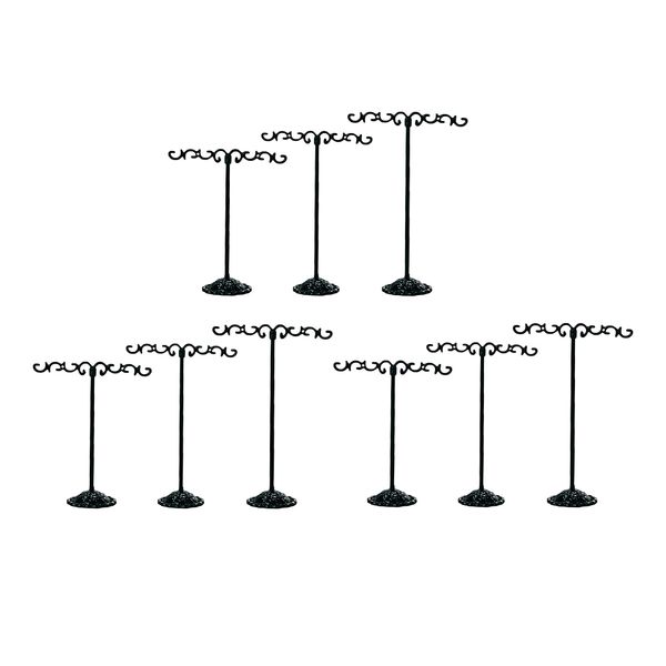 9pcs jewelry stand t-shaped jewelry holder chain holder bracelet holder jewelry tree, 3 sizes, Black;white
9pcs jewelry stand t-shaped jewelry holder chain holder bracelet holder jewelry tree, 3 sizes, Black;white