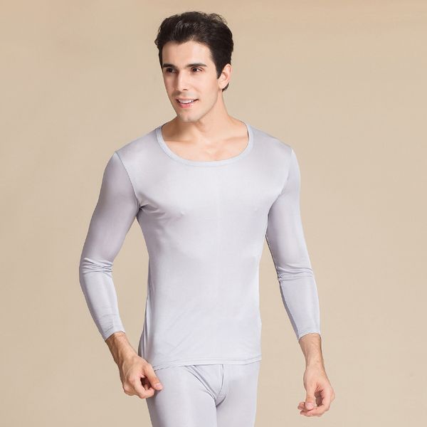 men's thermal underwear men long johns 100%natural silk round neck for fall winter set, Black;white
men's thermal underwear men long johns 100%natural silk round neck for fall winter set, Black;white