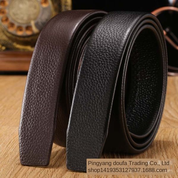grain cowhide men's comfort click pebbled wu kou tou soft belt double-sided leather belt body, Black;brown
grain cowhide men's comfort click pebbled wu kou tou soft belt double-sided leather belt body, Black;brown
